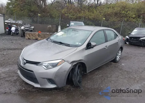 2016 Toyota Corolla Le z USA, uszkodzony, nr VIN 2T1BURHE1GC684249